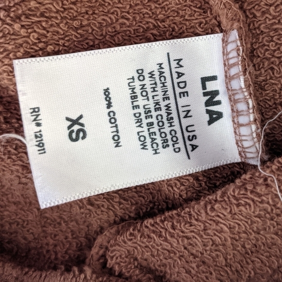 LNA Revolve Clove Long Terry Drawstring Short - Picture 8 of 8